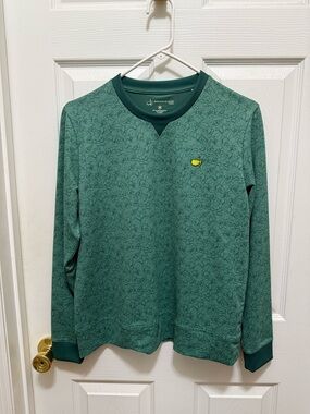 Ladies Masters Green Pullover with Yellow Logo